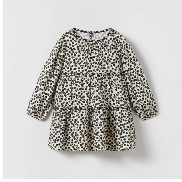 Zara Other - Zara Black and White Floral Kids Dress